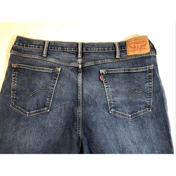 Levi's 541 Jeans Men's Size 42 X 32 Denim Blue Straight Leg High Rise (42x29) - Picture 4 of 16